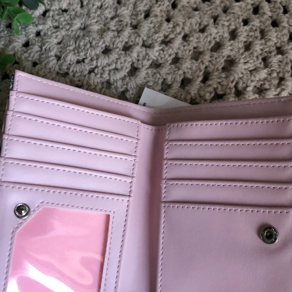 madden girl Sardine Stripe Snap Wallet